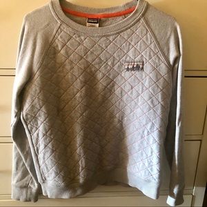 Patagonia Gray Quilted Sweatshirt